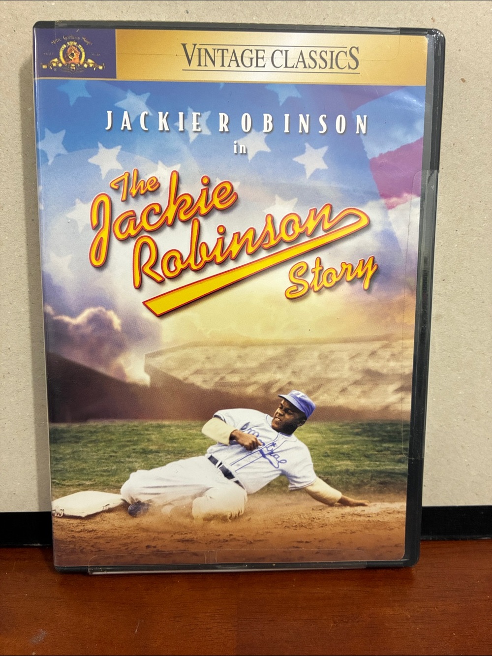 The Jackie Robinson Story Vintage Classics DVD - Blue & Yellow Cover